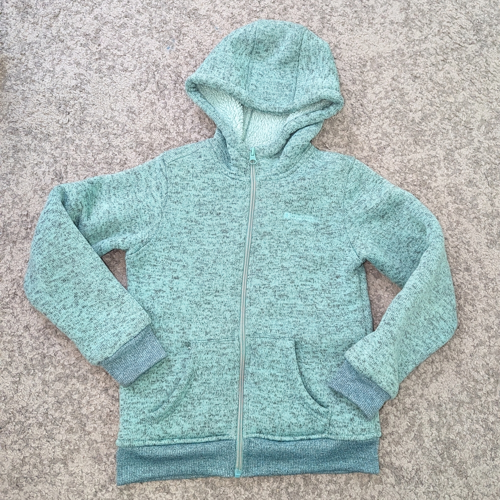 Mountain Warehouse Green zip up Sherpa hoodie